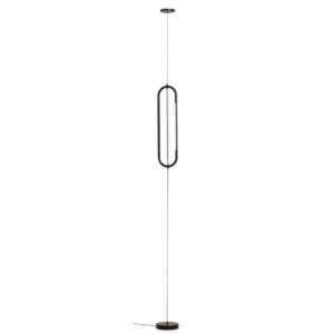 Kave Home Černé kovové napínací LED světlo Bow Ø 16 cm