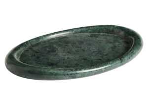 Kave Home Zelený mramorový tác Lenorel 43 x 28 cm