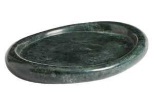 Kave Home Zelený mramorový tác Lenorel 30 x 23 cm