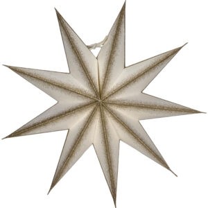 House Doctor Bílo-zlatá papírová vánoční hvězda Point 30 cm