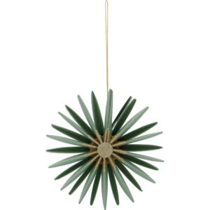 House Doctor Zeleno-zlaté papírové vánoční ozdoby Stari 8 cm