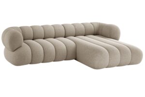 Cosmopolitan Design Béžová rohová pohovka Koge 270 cm