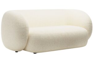 Micadoni Světle béžová dvoumístná pohovka Kate 183 cm