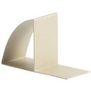 Kave Home Béžová kovová zarážka na knihy Mistra 10 cm