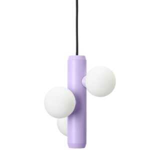 FEST Amsterdam Fialové kovové závěsné světlo Kaktee