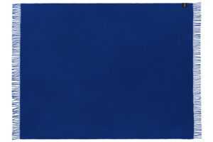 FEST Amsterdam Modrý vlněný pléd Ro 170 x 130 cm