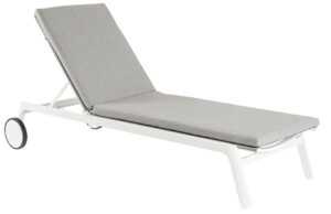 Bizzotto Světle šedé hliníkové zahradní lehátko Jalisco
