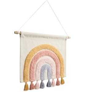 Kave Home Bavlněná nástěnná dekorace Tadea 52 x 60 cm