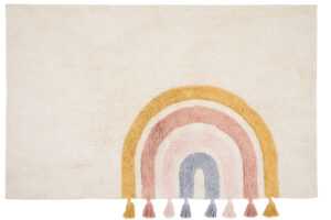 Kave Home Béžový bavlněný koberec Tadea 90 x 150 cm