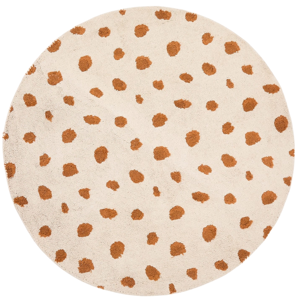 Kave Home Béžový bavlněný koberec Tandani Ø 100 cm