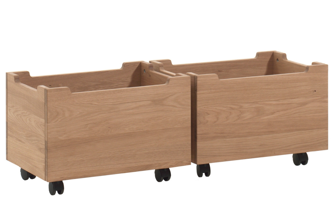 Vipack Set dvou dubových boxů Forrest 40 x 57 cm