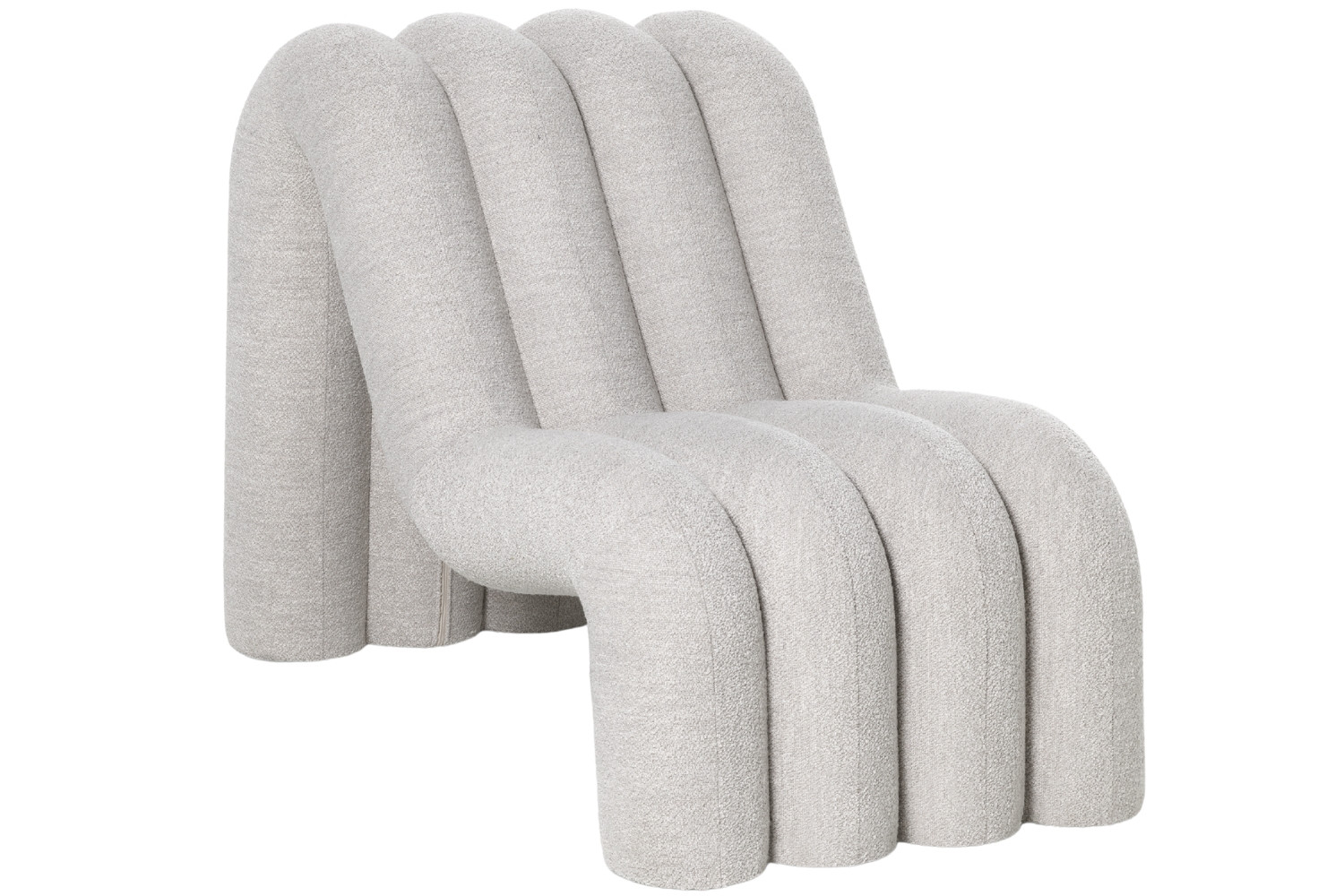 FEST Amsterdam Béžové bouclé lounge křeslo Alp