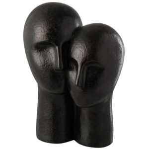 Černá soška J-line Head Couple 42