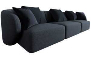 Maison Heritage Tmavě modrá trojmístná pohovka Chiara 266 cm