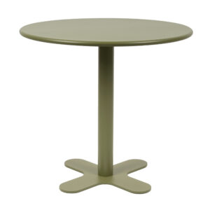 White Label Zelený zahradní bistro stolek SANJAY 80 cm