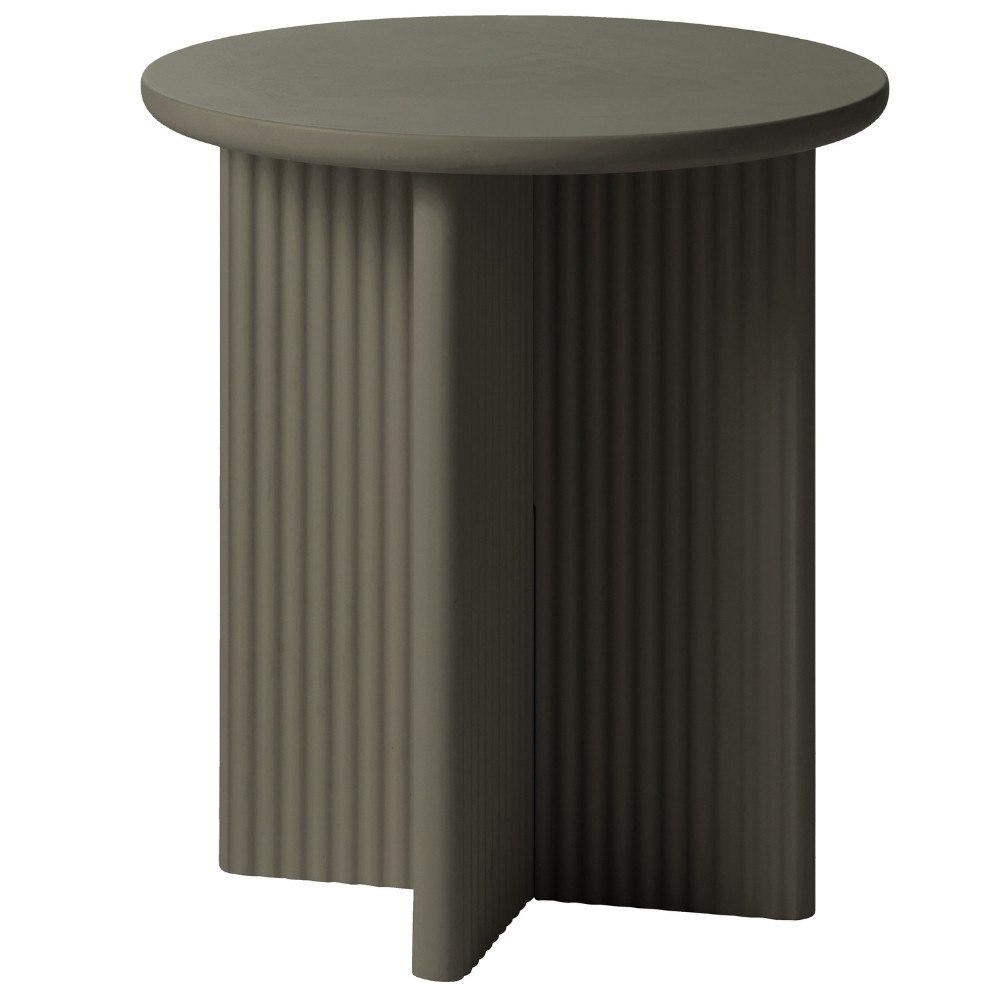 Unique Furniture Zeleno-šedý odkládací stolek Palma 50 cm