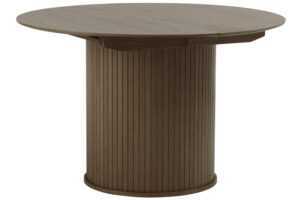 Unique Furniture Tmavý dubový rozkládací jídelní stůl Nola 120/167 x 120 cm