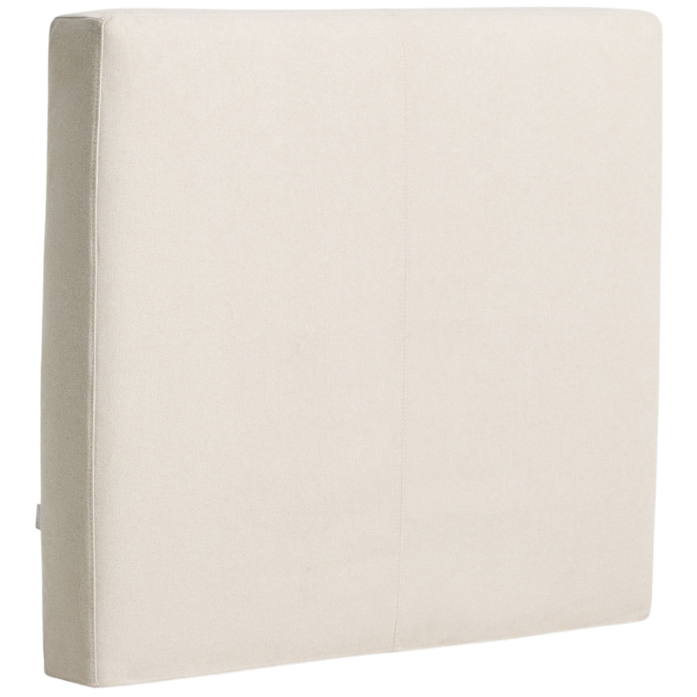 Kave Home Béžové čalouněné čelo k posteli Blok 90 cm