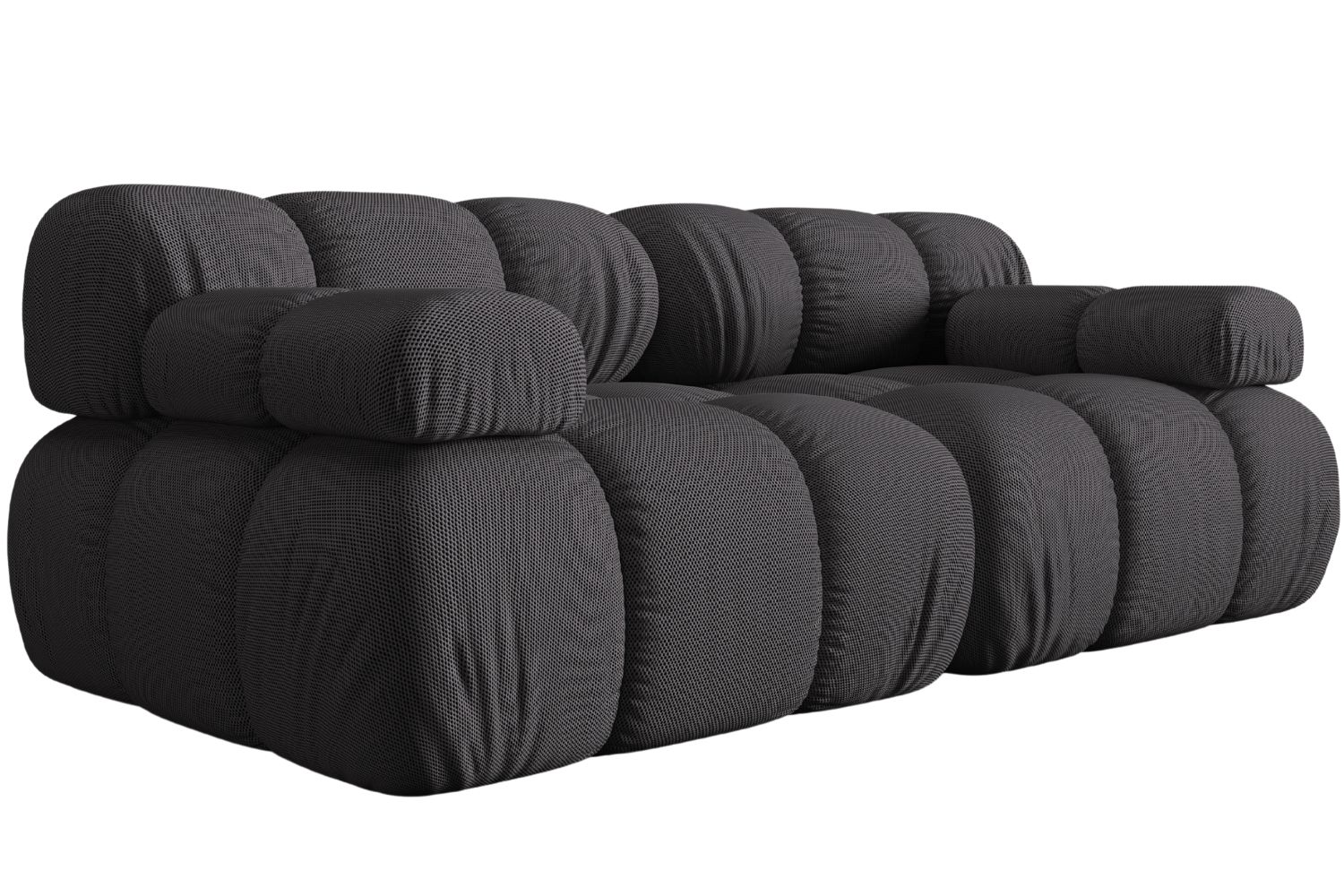 Micadoni Šedá dvoumístná pohovka Bellis 188 cm