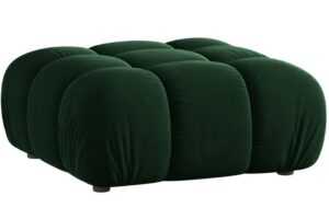 Micadoni Lahvově zelená sametová podnožka Bellis 94 x 94 cm