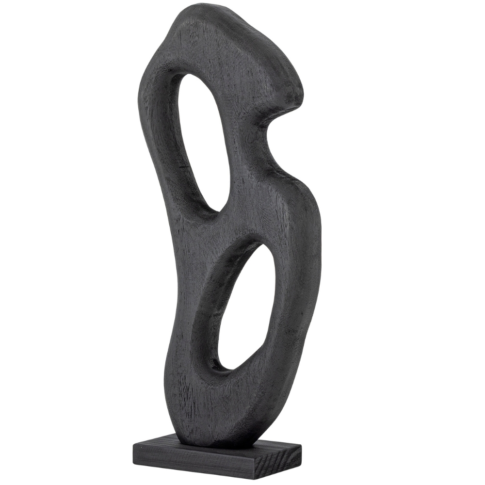 Bloomingville Černá dřevěná soška Elya 45