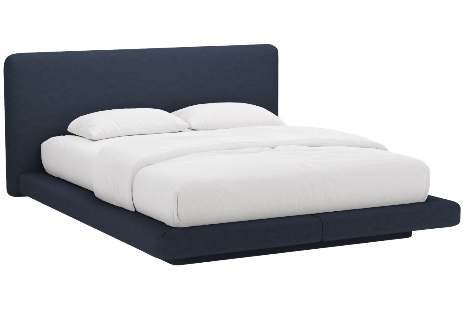 Micadoni Královsky modrá dvoulůžková postel Linea 180 x 200 cm