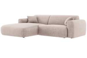 Cosmopolitan Design Béžová rohová pohovka Nolio 235 cm