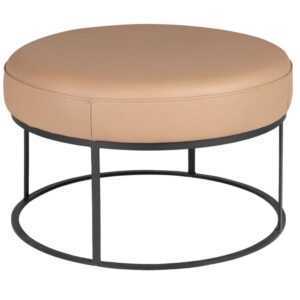 Angel Cerdá Hnědý kožený taburet No. 5190