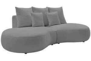 Bobochic Paris Světle šedá bouclé trojmístná pohovka Saint-Germain 260 cm