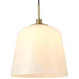 Halo Design Bílé skleněné závěsné světlo Room 49 30 cm