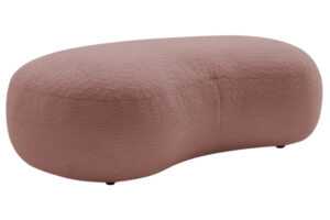 Bobochic Paris Růžová bouclé podnožka Saint-Germain 147 x 90 cm