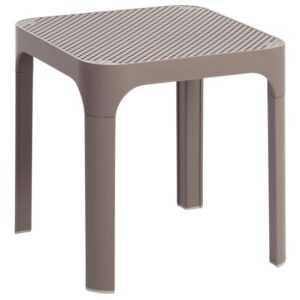 Nardi Béžovošedý plastový zahradní stolek Net 40 x 40 cm