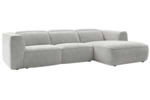 Bobochic Paris Bílá rohová pohovka William 298 cm