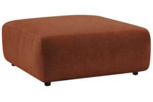 Bobochic Paris Terakotově oranžová podnožka Lucien 108 x 108 cm