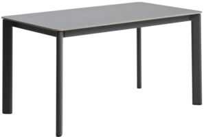 Kave Home Šedý zahradní stůl s keramickou deskou Anafi 140 x 80 cm