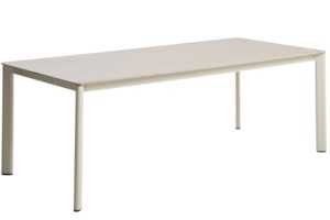 Kave Home Béžový zahradní stůl s keramickou deskou Anafi 220 x 100 cm