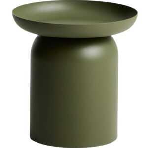 Kave Home Zelený kovový zahradní stolek Arcola Ø 45 cm