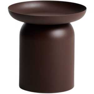 Kave Home Hnědý kovový zahradní stolek Arcola Ø 45 cm