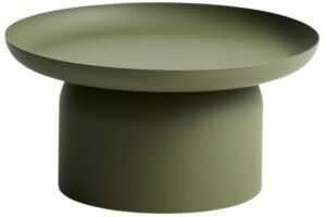 Kave Home Zelený kovový zahradní stolek Arcola Ø 70 cm