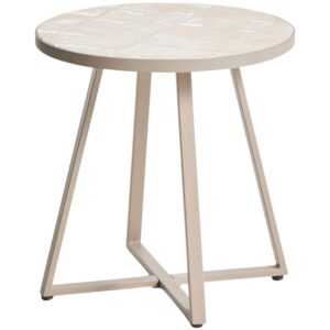 Kave Home Béžový zahradní stolek Tella Ø 45 cm