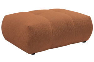 Bobochic Paris Terakotově oranžová bouclé podnožka Fuji 112 x 80 cm